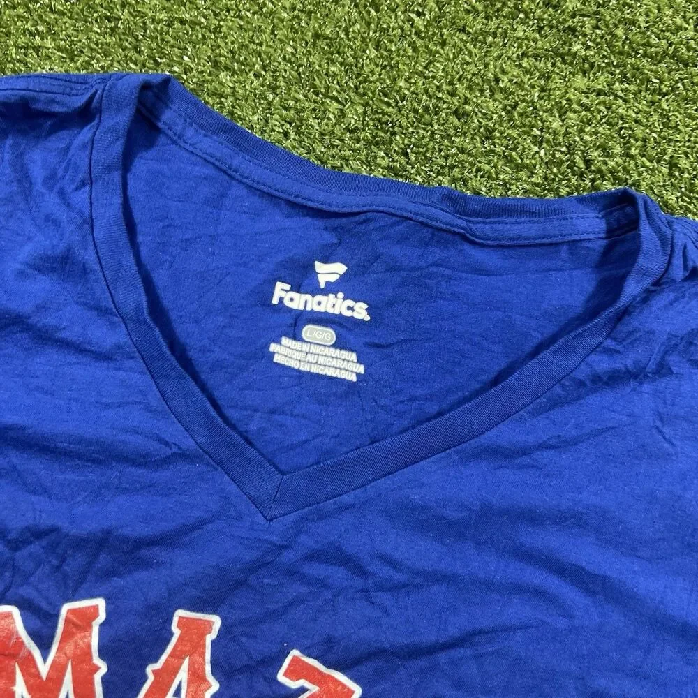Fanatics New York Mets Size L Women’s T-shirt Blue MLB NWOT